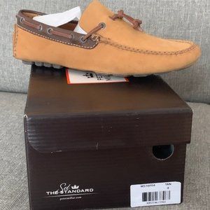 Peter Millar Tie Moc Driving Shoe Tan Sz. 8